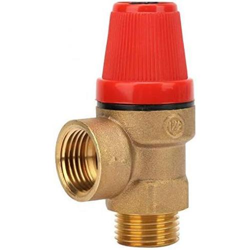 Vanne de d¿¿compression male 1/2" en laiton pour eau/huile/gaz (3 bar)