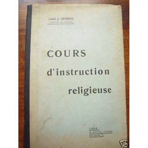 Cours D'instruction Religieuse