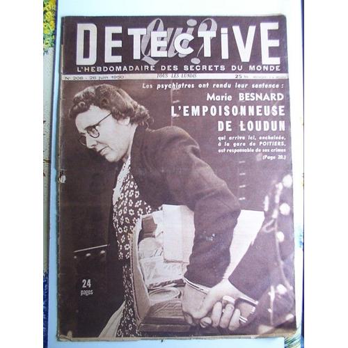 Detective  N° 208 : Marie Besnard L Empoisonneuse De Loudun