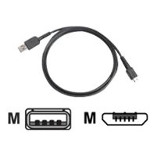 Zebra - Câble USB - USB (M) pour Micro-USB de type B (M) - pour Zebra MC2200, MC3300-G, MC3300x, MC3330XR, MC3390xR, TC52-HC, TC57x, TC8300