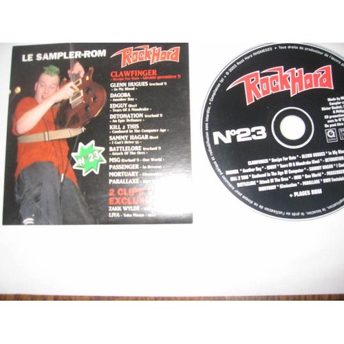Cd  Rock Hard   23 Clawfinger   Dagoba  Edguy  Msg  .. 2 Clips  Zakk Wylde   Liva