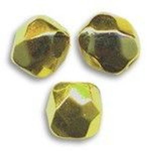 50 Facettes 4mm Olivine Or