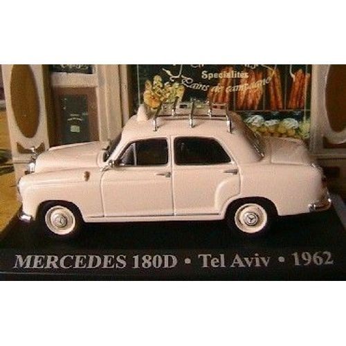 Mercedes 180 D Taxi Tel Aviv 1962 1/43 Israel Ixo Altaya-Ixo