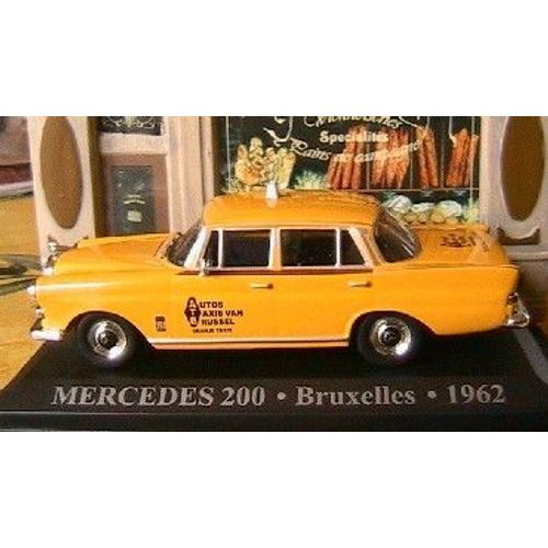 Mercedes 200 Taxi Bruxelles 1962 1/43 Belgique Ixo Altaya-Ixo