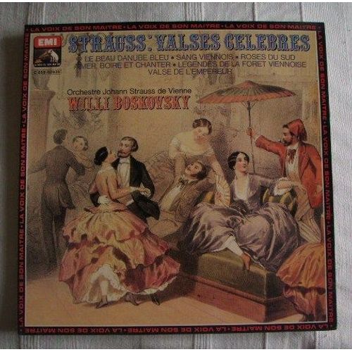 Disque Vinyle 33t Les Plus Celebres Valses De Vienne. Le Beau Danube Bleu / Toi Et Moi / Sang Viennois / Les Voix Du Printemps / La Valse De L'empereur / Valse Du Baiser / Aimer, Boire Et ...