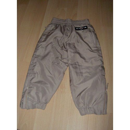 Pantalon De Survetement Beige Brillant 100 % Polyester Donblé Anne Running Athletic Taille 2 Ans (24 Mois)