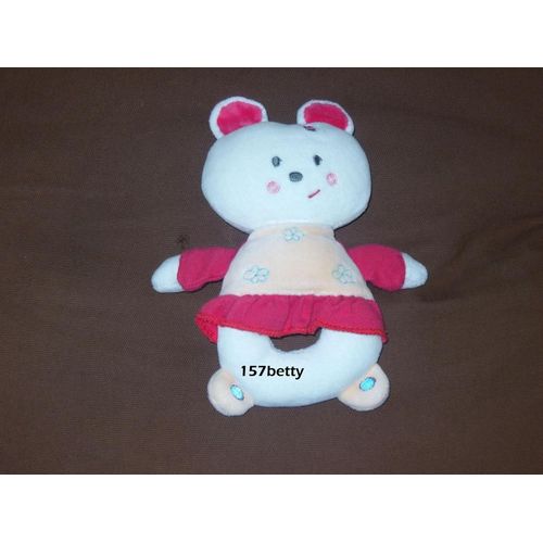 Doudou Hochet Sucre D'orge Avec Robe 18cm