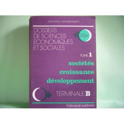 Dossier De Sciences Économiques Et Sociales.