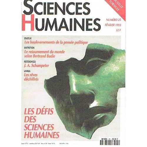 Sciences Humaines N° 25 : Les Défis Des Sciences Humaines