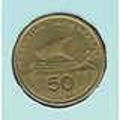 Grece..Pièce De 50 Drachmes (Bateau Drakkar) Bronze-Alu..1990