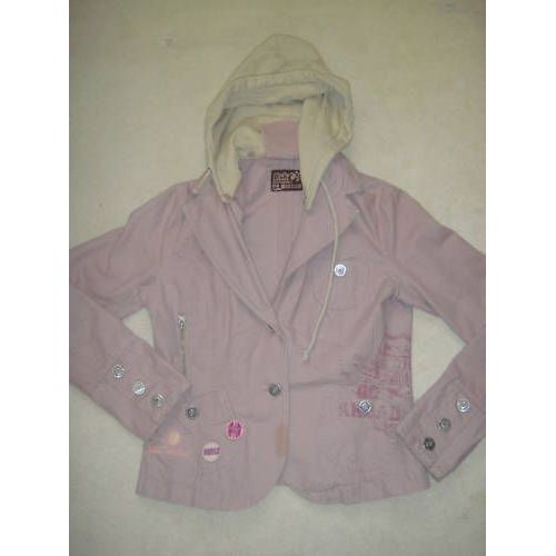 Veste Toile Rose Bershka - Taille L
