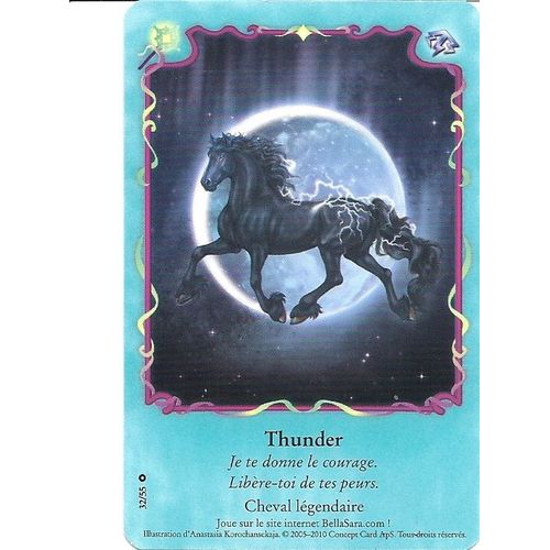 Bella Sara Fées De La Lune Thunder 32/55