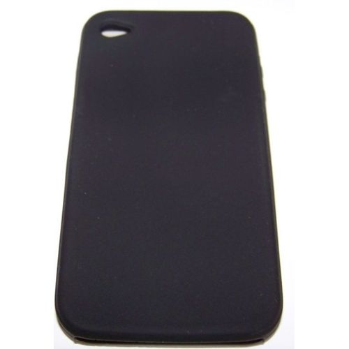 Housse Anti-Choc  Silicone "Noir" Iphone 4 4g + Protection Ecran