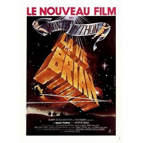 La Vie De Brian - Affiche Originale Française, Grand Format, Du Film Des Monty Python Réalisé Par Terry Jones