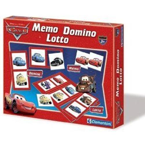 Clementoni - 12589 - Jeu Éducatif - Kit 3 In 1 Memo Domino Loto Cars