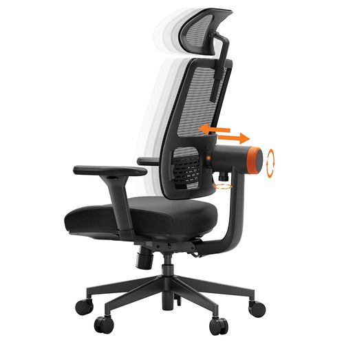 Newtral Magich002 Chaise Ergonomique, Dossier À Suivi Automatique, Support Adaptatif Du Bas Du Dos, Appui-Tête Réglable En Profondeur Du Siège, Accoudoir Inclinable 4d, 3 Positions De Verrouillage