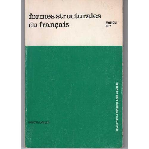 Formes Structurales Du Français.