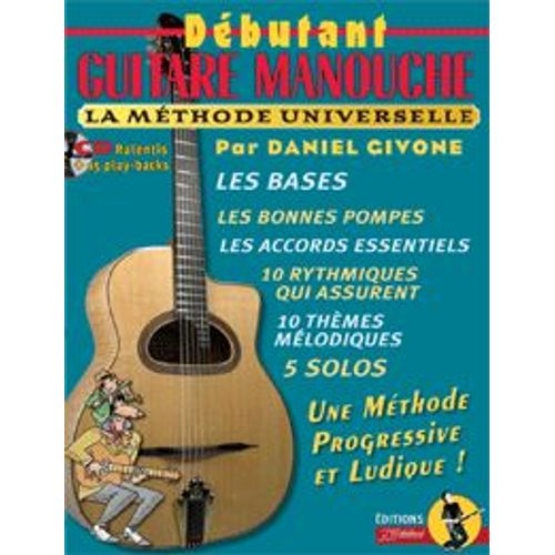 Givone : Débutant Guitare Manouche + (1 Cd) - Jj.Rébillard