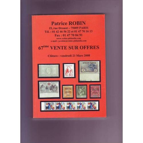 Catalogue Philatelique  N° 67 : 67 Ème Vente Sur Offre