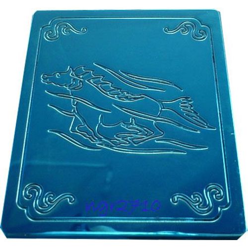 Saint Seiya Myth Cloth - Les Chevaliers Du Zodiaque - Plaque Métal Hk Collector - Cheval Des Mers Bian