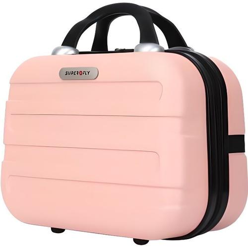 Vanity Case Trousse de Toilette Rigide ABS 29cm - Tropic - TROLLEY ADC (Rose Saumon)