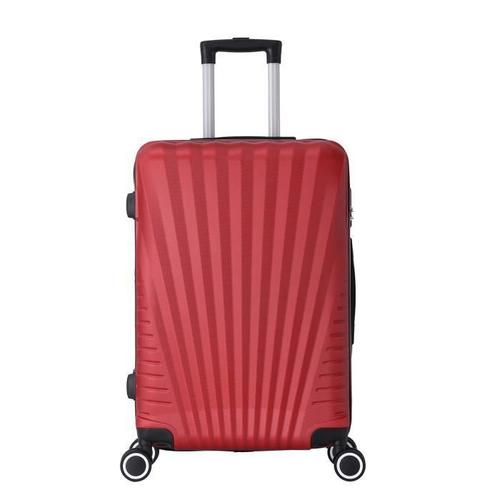 Valise Cabine 4 roues 55cm ABS - Elegance - Bordeaux Trolley ADC