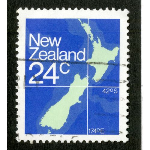 Timbre Oblitéré New Zealand, 24c,