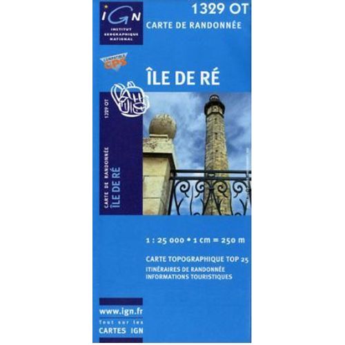 Carte De Randonnée Ile De Re 1329 Ot