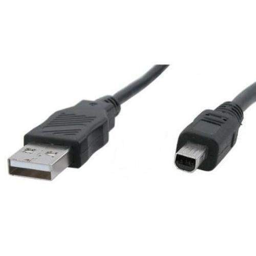 USB câble pour Olympus appareils photo numérique | Remplacement pour Olympus CB-USB1 | Compatible avec: Camedia 2112-DP, C-1, C-1 Zoom, C-2, C-200 Zoom, C-211 Zoom, C-700 UltraZoom, C-2040 Zoom...