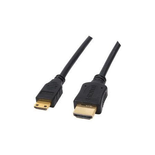 Câble HDMI vers HDMI Mini C (certifié HDMI 1.3) pour Canon HD Camcorder | Remplacement | Compatible avec: HTC-100, HF10, HF-10, Legria HF20, Legria HF 20, Legria HF-S10, HF-100, HF100, Legria...