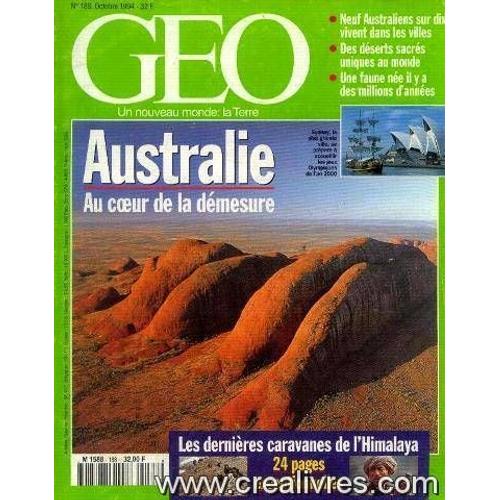 Geo N°188, Octobre 1994 -Australie, Au Coeur De La Demesure