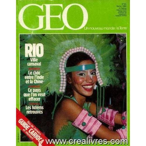 Géo N°84, Février 1986 -Rio