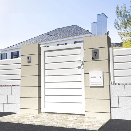 Portillon Brise-Vue L 1000 X H 1407 Mm - Blanc