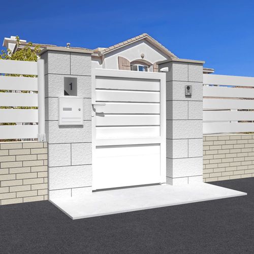 Portillon Mixte L 1000 X H 1469 Mm - Gris Anthracite
