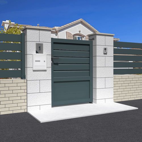 Portillon Mixte L 1000 X H 1781 Mm - Blanc