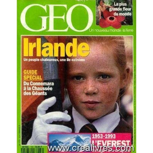 Geo N°172, Juin 1993 -Irlande, Un Peuple Chaleureux, Une Ile Extreme