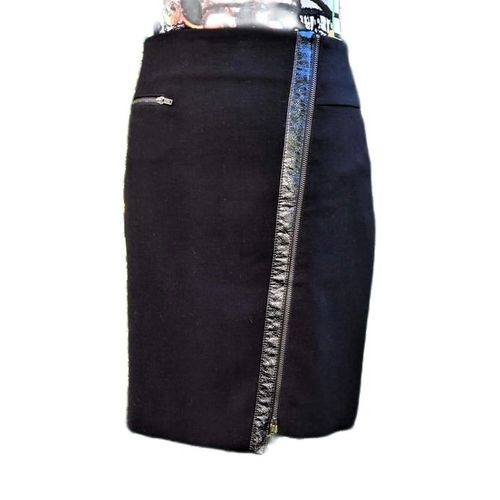 Jupe Caroll Taille 34 Noire Doublée Stylisée