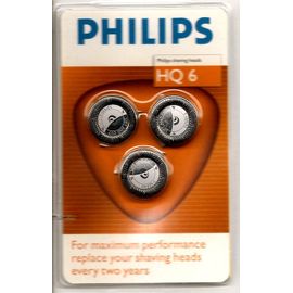 PHILIPS HQ6 LOT DE 3 - Lot De 3 Tetes Rasoir  Hq6