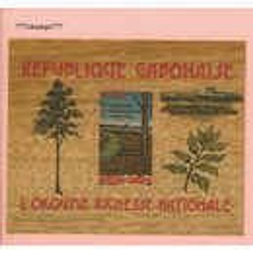Timbre En Bois D'okoumé Republique Gabonaise