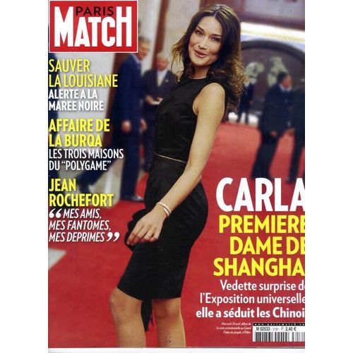 Paris Match  N° 3181 : 4p Chacun: Bruni/ E.Seigner/ Lacroix/ Rolling Stones/ Soral-Lazure-Kristel-Jaoui/ Rochefort 8p/ Seydoux 3p/ Theron 2p/ Fey 1p/ Cherhal 1p/ Bernard 1p