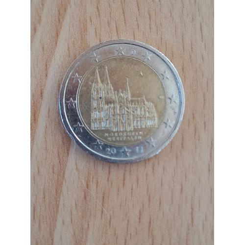 Pièce Commémorative 2 Euros Cathédrale De Cologne 2011 (Allemagne)