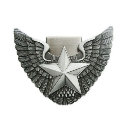 Boucle De Ceinture Étoile Aillé + Briquet Homme Femme Rock