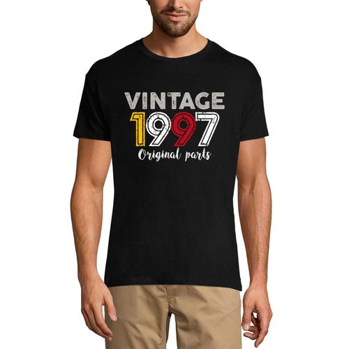 Homme Tee-Shirt Pièces D'origine 1997 - Original Parts 1997 - 27 Ans T-Shirt Graphique Idée Cadeau 27e Anniversaire Vintage Année 1997 Nouveauté