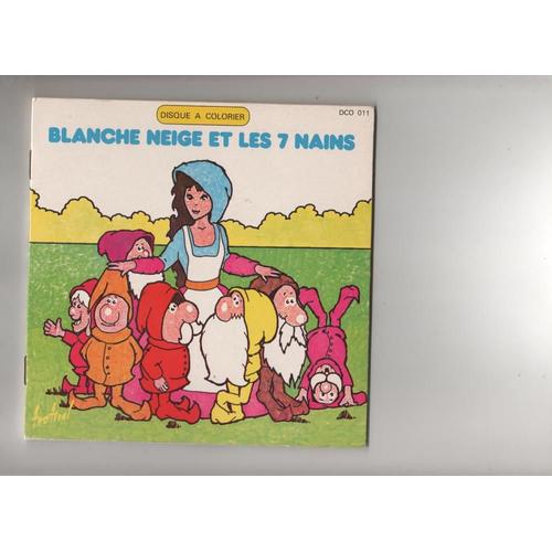 Blanche Neige Et Les 7 Nains , Disque A Colorier