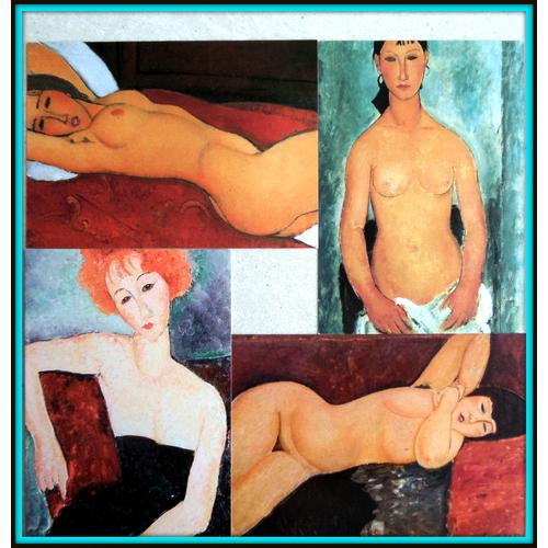 Modigliani Nus Cartes Postales Tableaux Peinture Reproduction