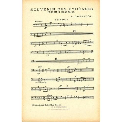 Souvenir Des Pyrénées : Trombone