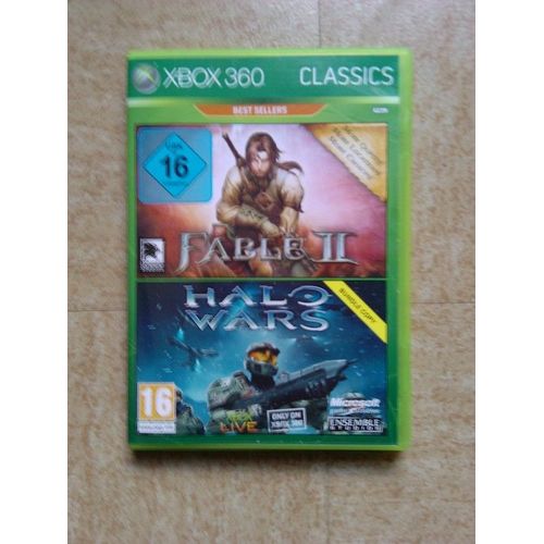 Wireless Entertainment Pack Classics : Manette Sans Fil + Fable Ii + Halo Wars