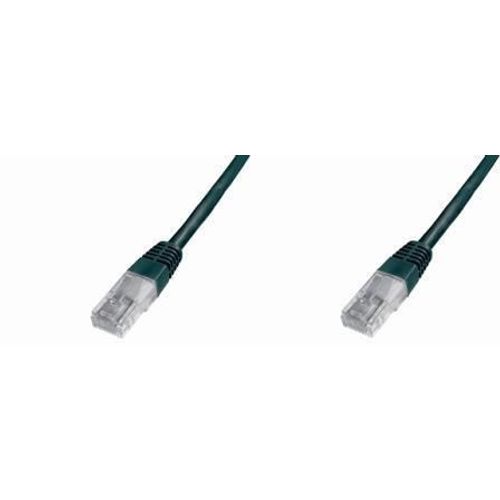 DIGITUS Premium - Cordon de raccordement - RJ-45 (M) pour RJ-45 (M) - 2 m - UTP - CAT 5e - démarré - noir