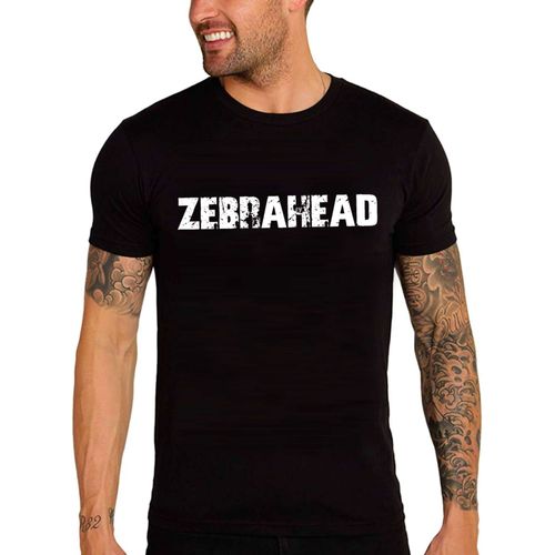 Homme Tee-Shirt Tête De Zèbre - Zebrahead - T-Shirt Graphique Éco-Responsable Vintage Cadeau Nouveauté