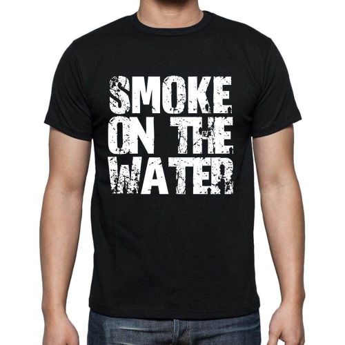 Homme Tee-Shirt Fumée Sur L'eau - Smoke On The Water - T-Shirt Graphique Éco-Responsable Vintage Cadeau Nouveauté